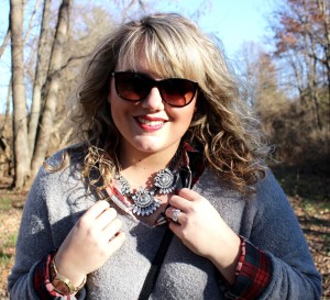 Curls and Contours, Statement Necklace, Flannel