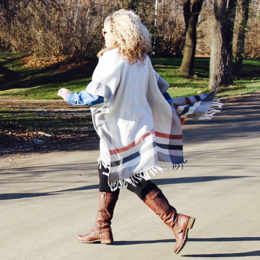 Curls and Contours, Plus Size Poncho