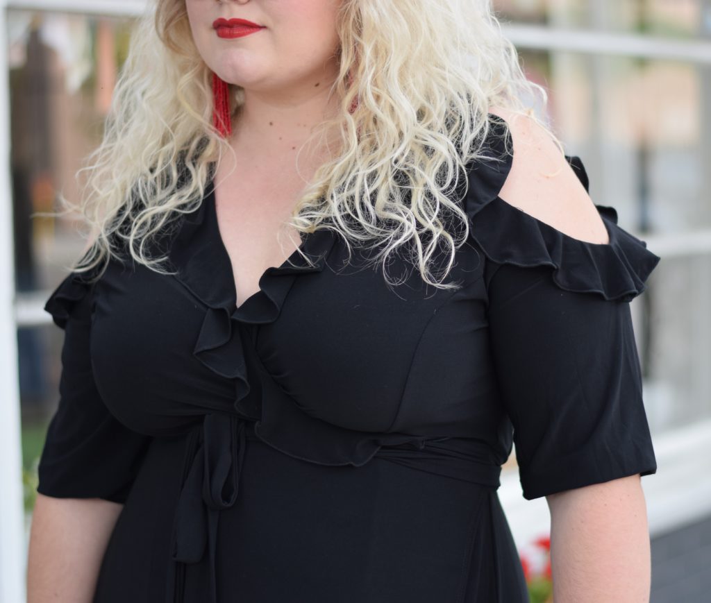 Barcelona Wrap Dress Review with the plus size retailer Kiyonna. The Barcelona wrap dress comes in 4 different colors/patterns and is a true wrap style