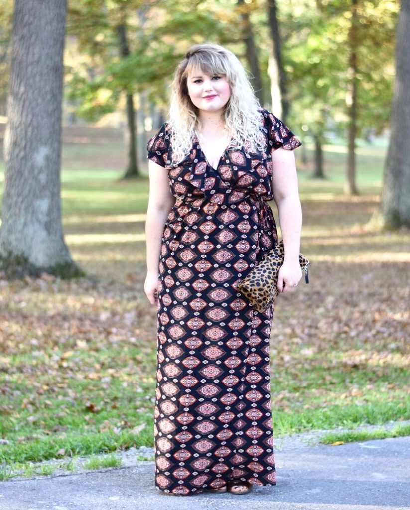SWAK Designs is a size inclusive brand that specializes in comfy chic dresses. Their fall designs feature colorful floral patterns and fun tribal print