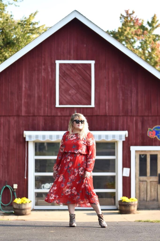 Pattern mixing for Fall with a couple of pieces from Targets latest product lineup. How to style a floral dress for any occasion. 