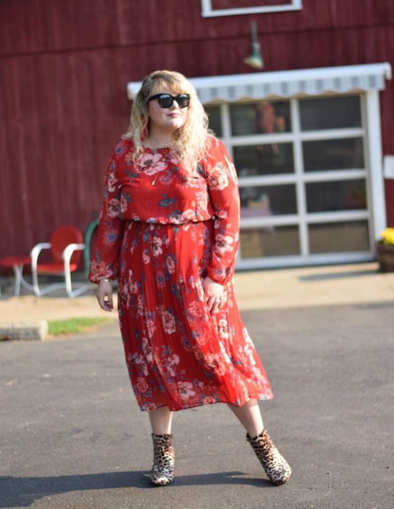 Pattern mixing for Fall with a couple of pieces from Targets latest product lineup. How to style a floral dress for any occasion. 