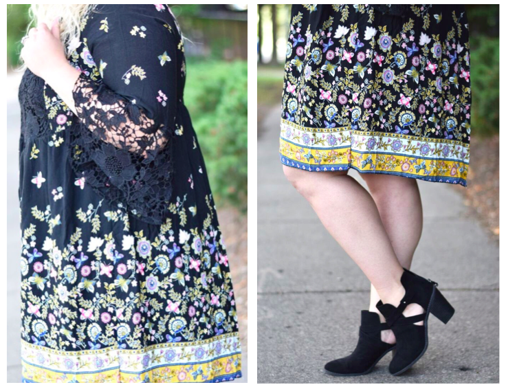 A review of the Lace Detail dress from Avenue Plus Size with tips and tricks on how I would style this dramatic lace sleeve dress for now and later.