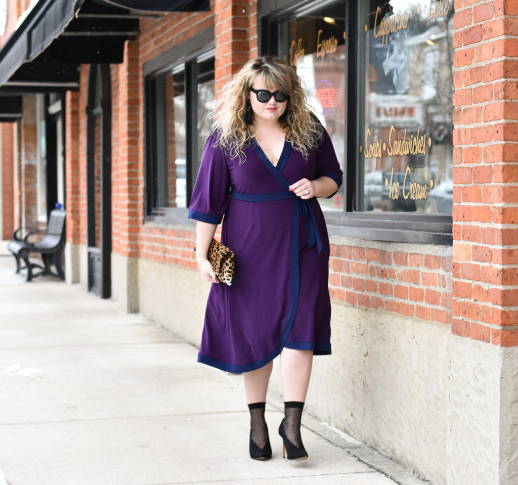 Weekend Wrap Dress with Kiyonna. In this post I am sharing the Weekend Wrap Dress, a true wrap style this polyester blend dress is as comfortable as it is chic. 
