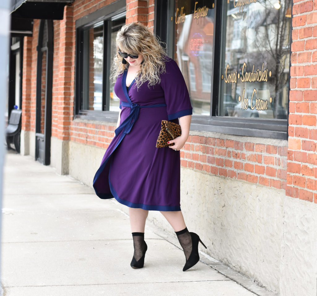 Weekend Wrap Dress with Kiyonna. In this post I am sharing the Weekend Wrap Dress, a true wrap style this polyester blend dress is as comfortable as it is chic. 