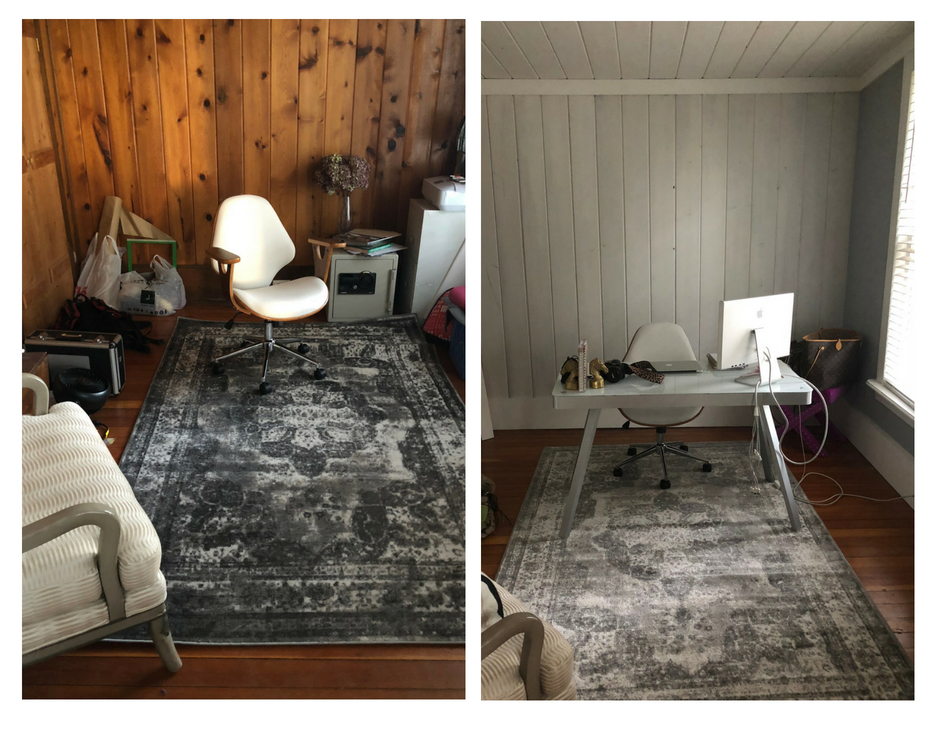 My Office Renovation. I am finally sharing my recent office renovation. In this post I share before and after shots of how I took my office from a dark wood paneled room, to a bloggers paradise. 