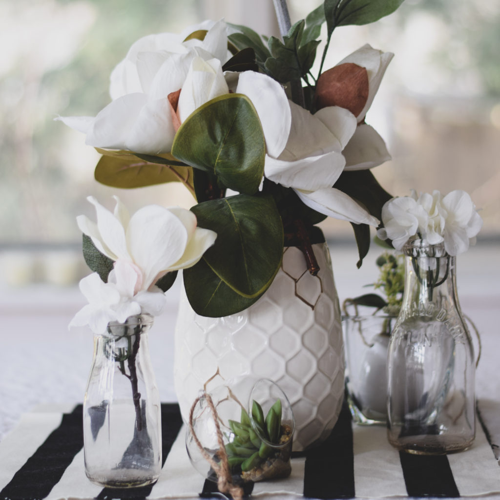30th Birthday Party. In this post I am sharing some photos from my birthday party. The theme was based off of my home and decor, succulents, magnolia flowers, and black and white striped fabric set the tone for a one of a kind night. 