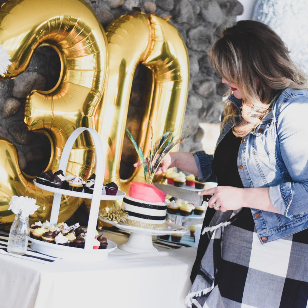 30th Birthday Party. In this post I am sharing some photos from my birthday party. The theme was based off of my home and decor, succulents, magnolia flowers, and black and white striped fabric set the tone for a one of a kind night. 