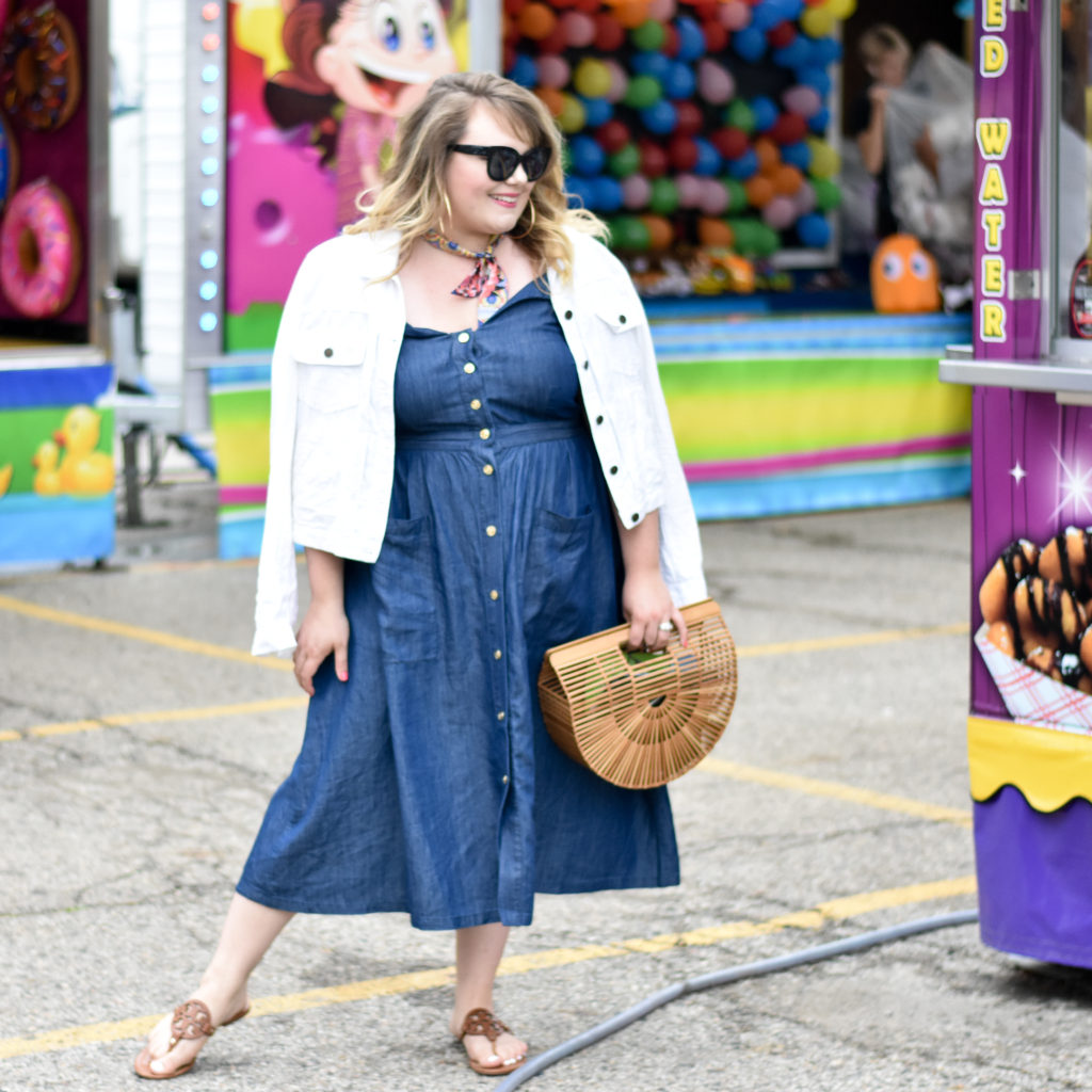An Afternoon on the Midway. Sharing a revamp of how I styled the Draper James x Eloquii dress that I styled a couple of weeks ago. 