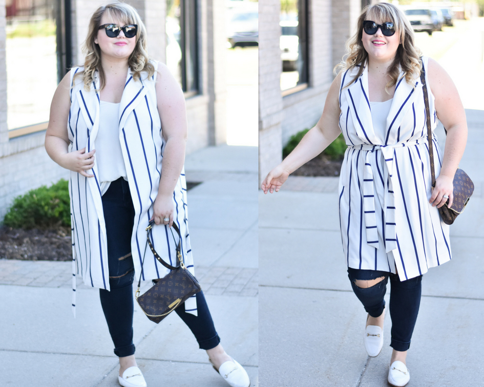 Summer Fun with Simply Be. Sharing an easy transitional look for summer with Simply Be. This vest looks great with jeans and a tee or at the office! 