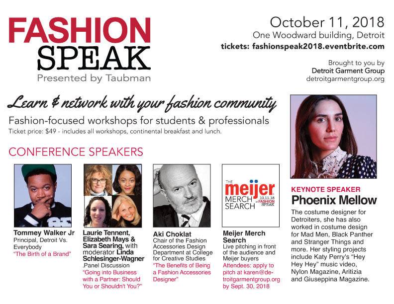 FashionSpeak 2018. Sharing photos and a quick recap of the Detroit Garment Group one day conference FashionSpeak. This post shares photos and information. 