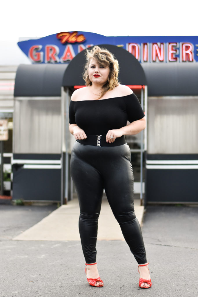 Halloween : Plus Size Sandy Edit. In this post I am sharing the peices I used to create my DIY plus size sandy look! Including some ASOS heels! 