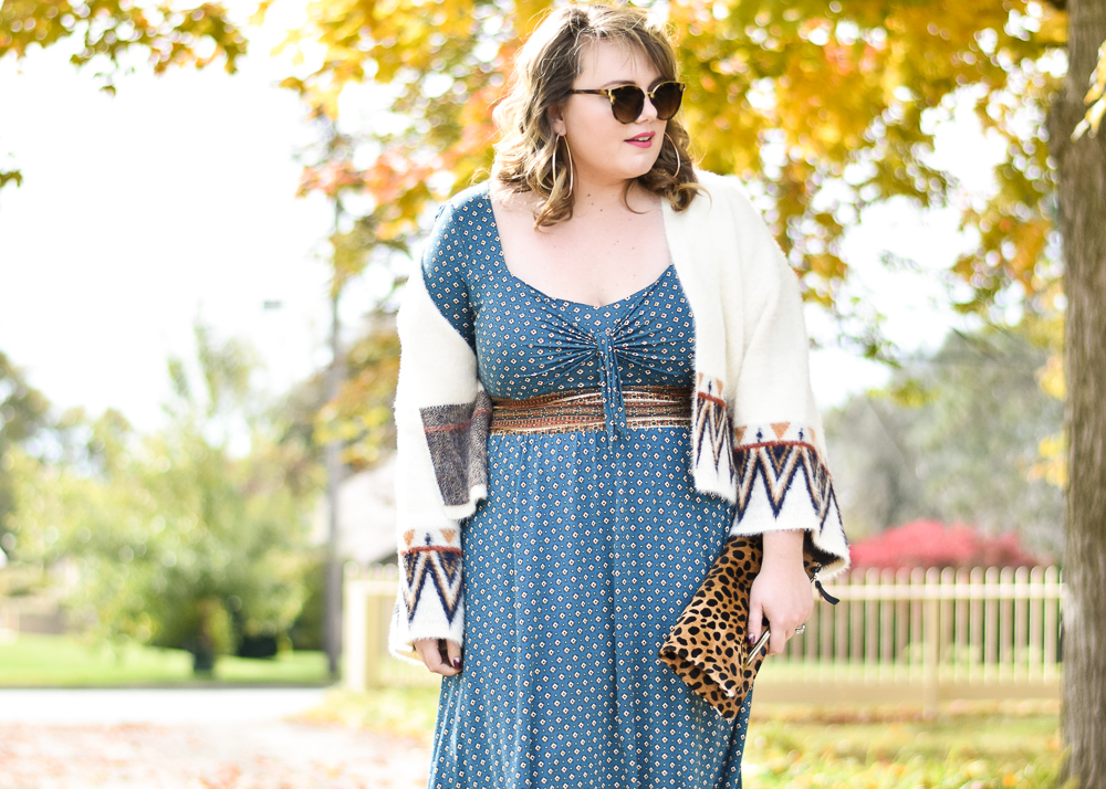 Holiday Dressing : The Thanksgiving Inspired Edit. Sharing an Anthropologie outfit that fits my plus size 14/16 body! Thanksgiving is a time to be comfy! 