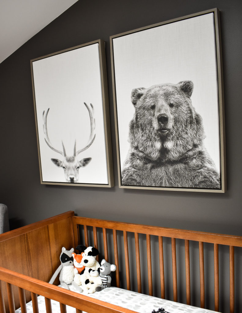 Nursery Tour : Styling a Small Modern Nursery. In this post I am sharing a peek into our small modern boy nursery inside our restored historic home. 