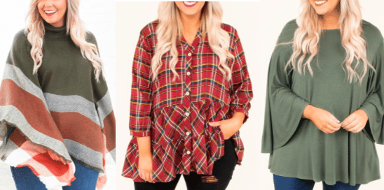 Chic Soul Fall Tops and Blouses. Sharing three fall tops from Chic Soul, a plus size boutique that specializes in trendy styles. 