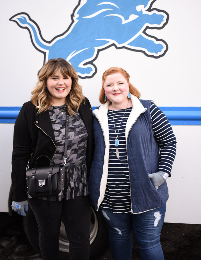 Game Day Looks For The Plus Size Babe. Sharing how two plus size fashionistas put together some game day ready outfits! Perfect for football season! 