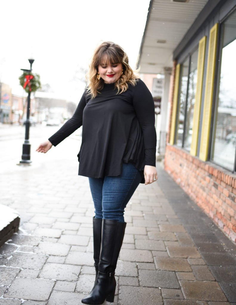 Winter Boot Styling with Lane Bryant - Curls and Contours