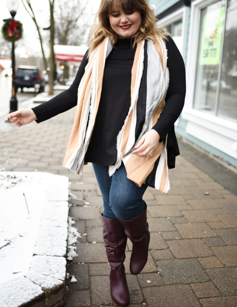 Winter Boot Styling with Lane Bryant - Curls and Contours