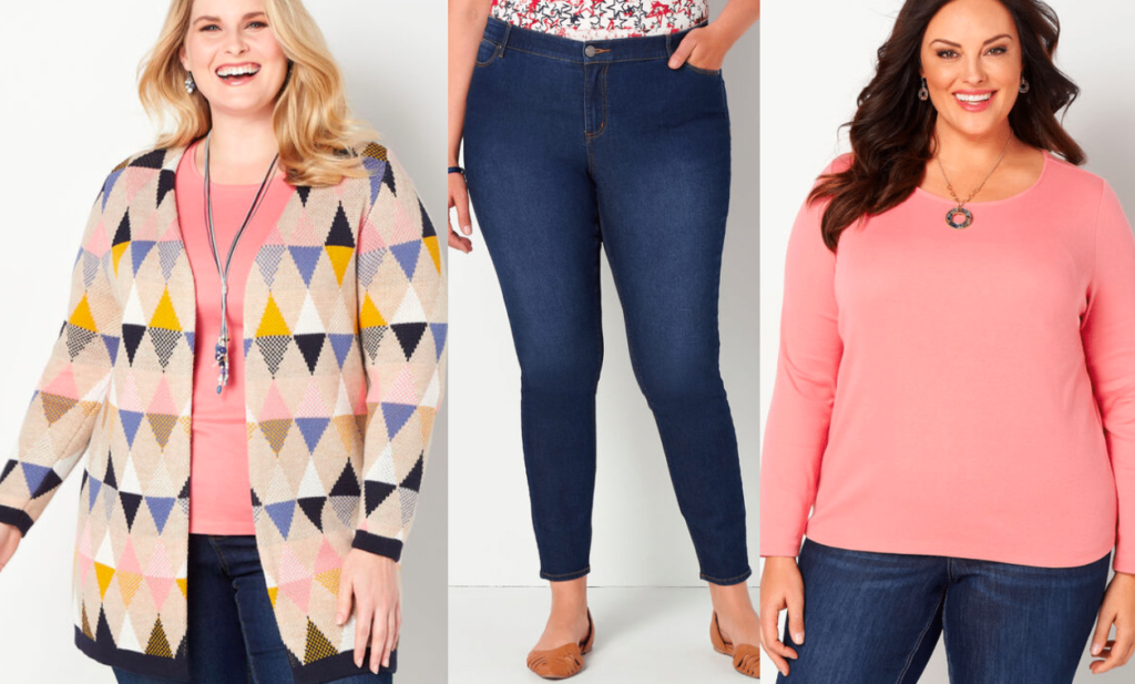 Christopher and Banks Winter Fashion Edit. Styling bright and cozy winter knits from Christopher and Banks for a Spring leaning plus size outfit! 