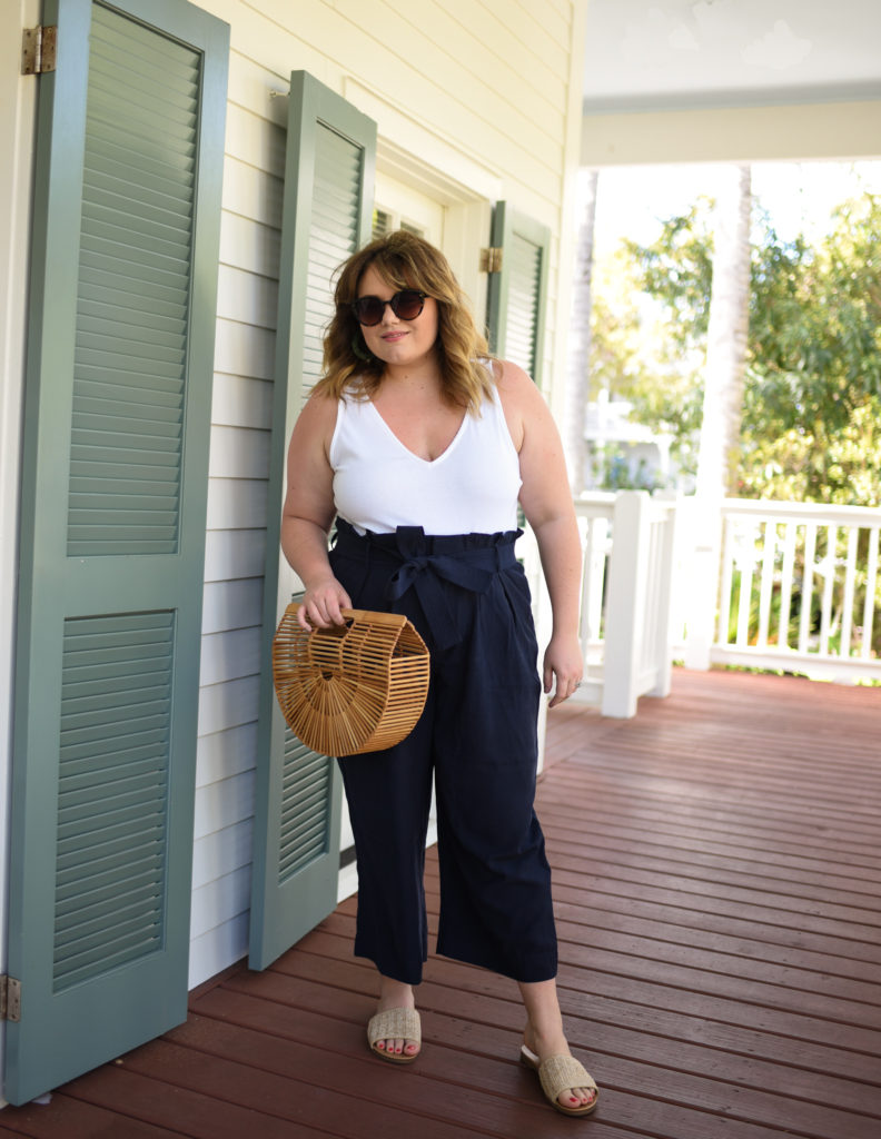 Vacation Style With Lane Bryant. Sharing three vacation or spring ready outfits by plus size retailer Lane Bryant, each look is styled in shades of blue. 