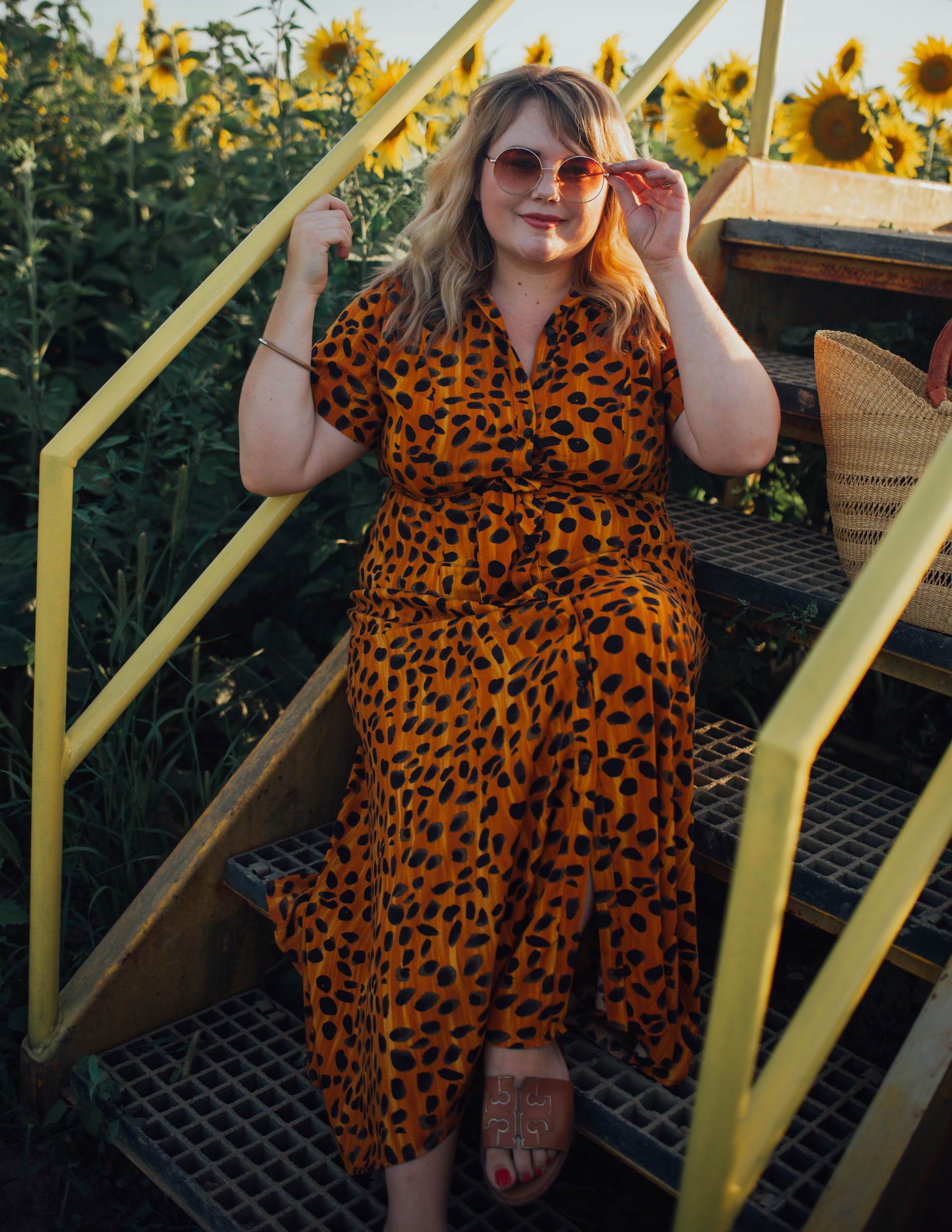Anthropologie Plus Size . Sharing how I styled this Leopard Maxi Dress from Anrhropologie as an #Anthropartner