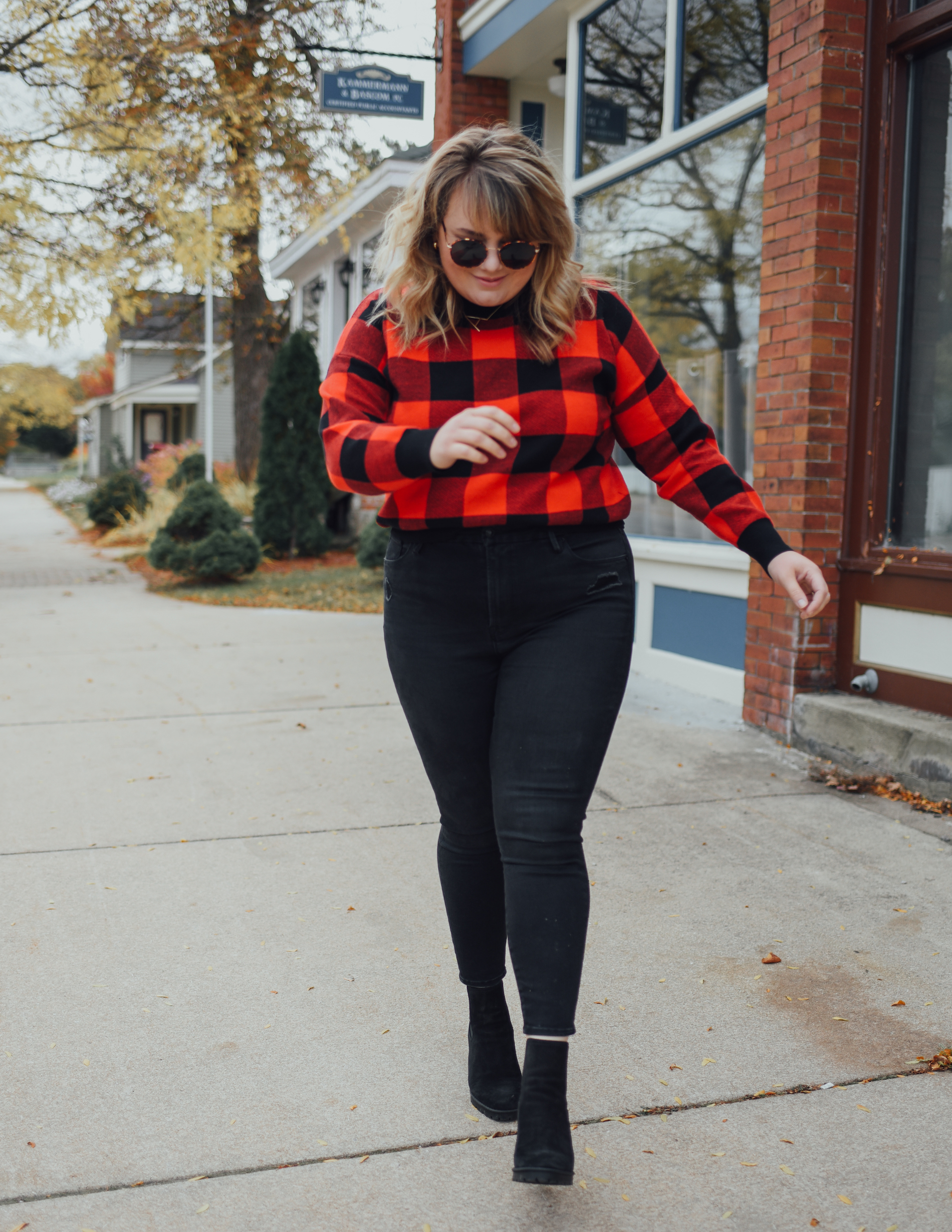 Chic Soul October. Sharing how I styled two buffalo check pattern pieces from Chic Soul this October, perfect for the holidays! 