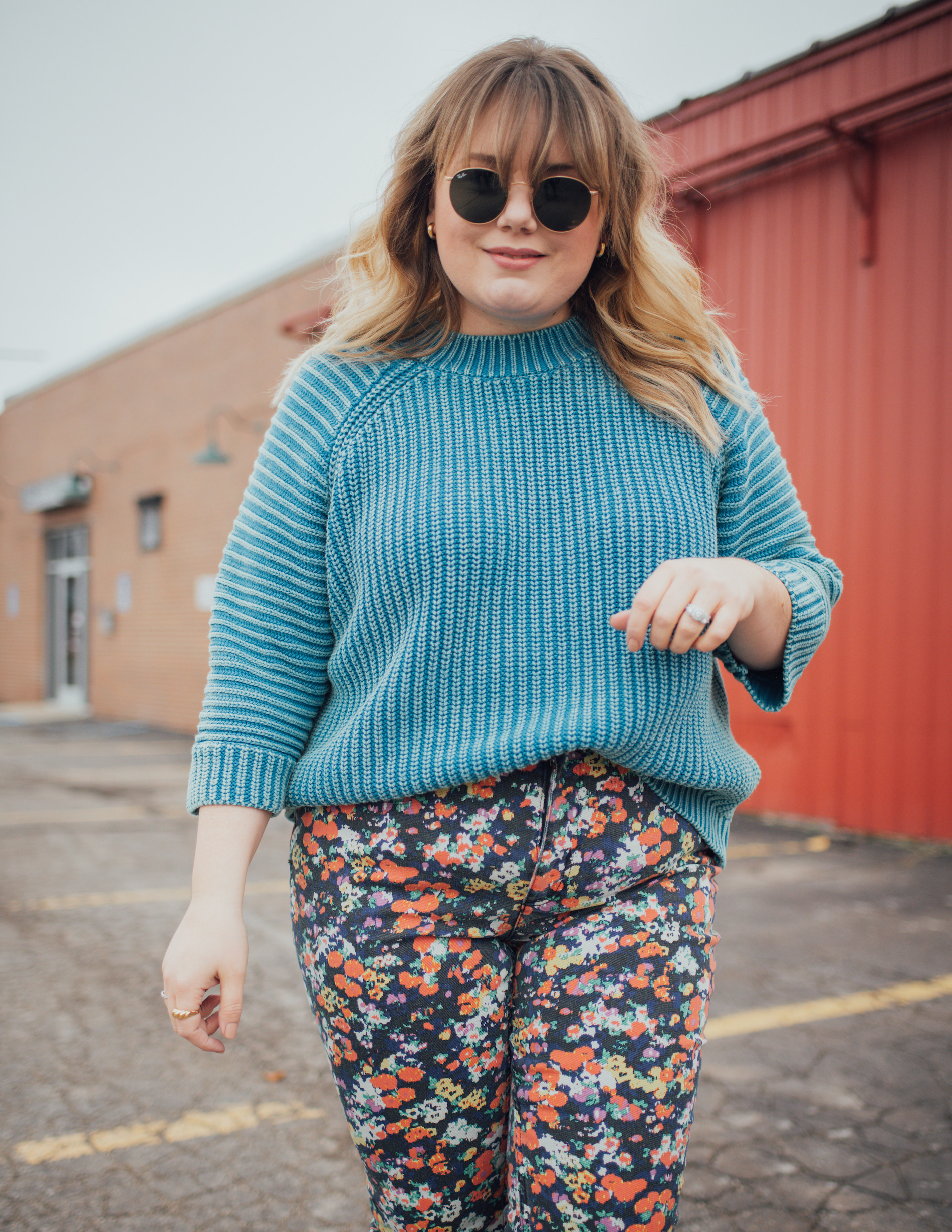 Thinking Spring With Bright Sweaters & Floral Prints. I am loving all of the plus size Anthropologie outfits! 