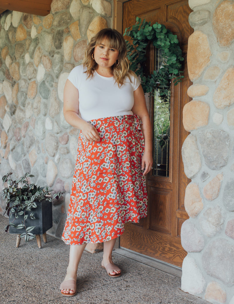 Plus Size Bodysuit + Skirt Outfit - Curls and Contours