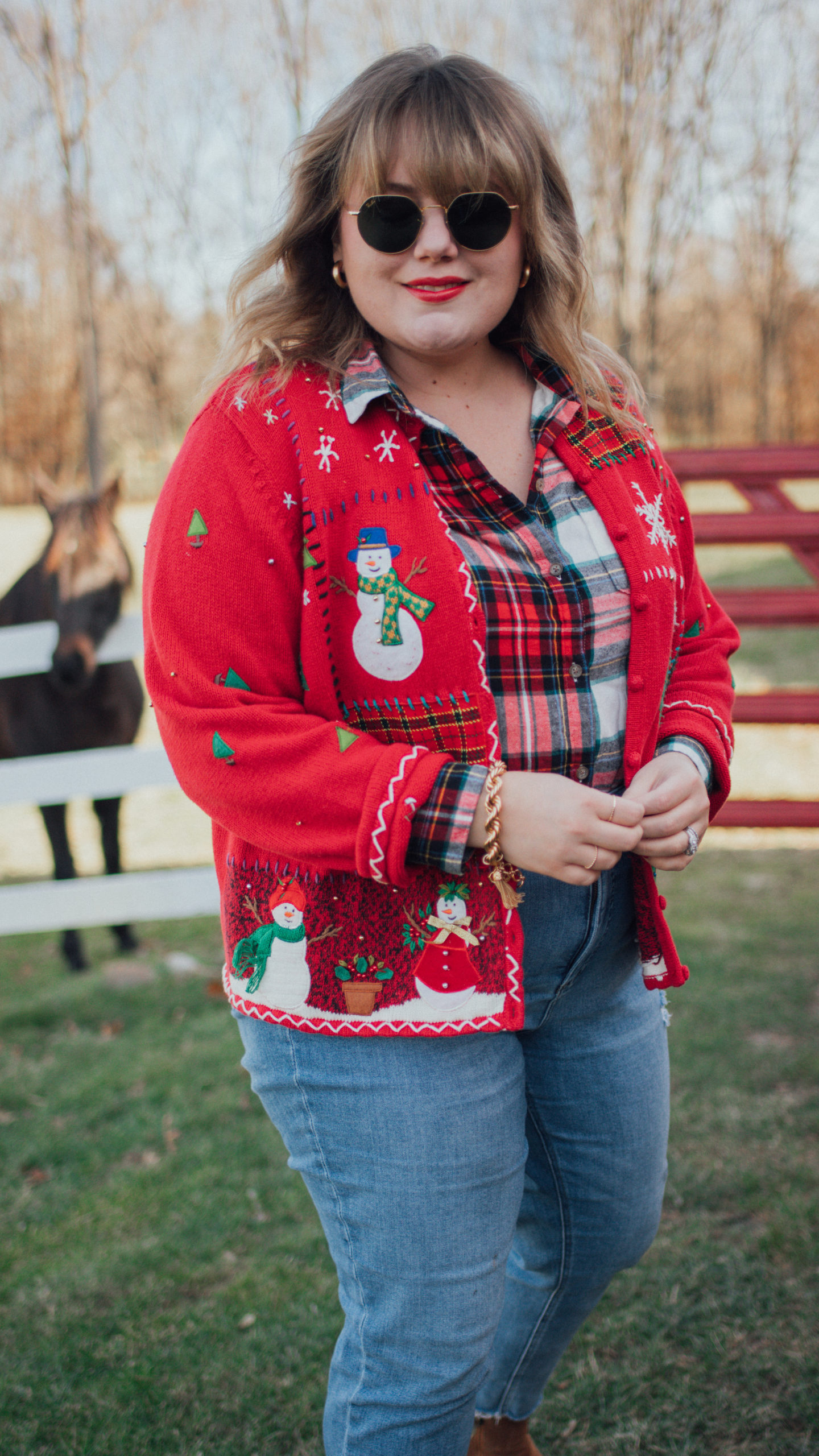 Merry Christmas 2021! Styling a vintage Christmas sweater that looks just like one I had as a kid on the blog today! 